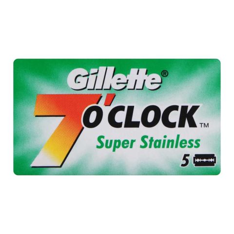 Gillette 7'O Clock Super Stainless Razor Blades 5-Pack Gillette 7'O Clock Super Stainless Razor Blades 5-Pack - Image 1