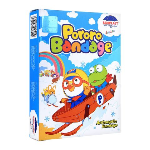 Saniplast Junior Pororo Antiseptic Bandage, Ice Skating, 20-Pack Saniplast Junior Pororo Antiseptic Bandage, Ice Skating, 20-Pack - Image 1