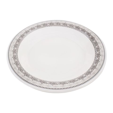 Sky Melamine Deep Plate, Grey, Quarter Sky Melamine Deep Plate, Grey, Quarter - Image 1