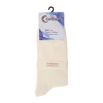 Cottheaven Men's Cotton Lycra Socks, Off White