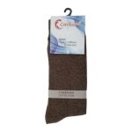 Cottheaven Men's Cotton Lycra Full Milange Socks, Brown