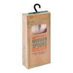 Safe Serve Disposable Wooden Spoons, 4.4 Inches Length, 24-Pack