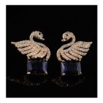 SJ Women's Earrings Jewellery, Golden Purple, ER00267