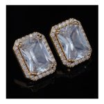 SJ Women's Earrings Jewellery, Golden White, ER00271