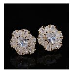 SJ Women's Earrings Jewellery, Golden White, ER00279