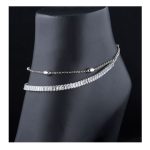 SJ Women's Anklet Jewellery, Silver, AK00595