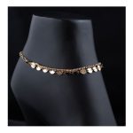 SJ Women's Anklet Jewellery, Golden Multi, AK00614
