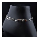 SJ Women's Anklet Jewellery, Silver Multi, AK00615