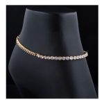 SJ Women's Anklet Jewellery, Golden White, AK00618