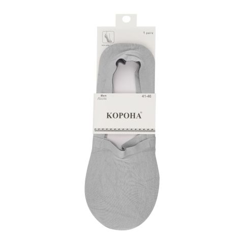Kopoha Men's Loafer Sock, Heather Grey Kopoha Men's Loafer Sock, Heather Grey - Image 1