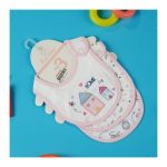 TG Kids Center Bib, Pink White Home Pic, 3-Pack