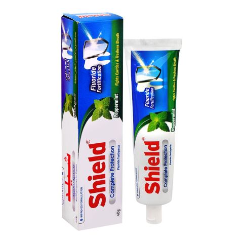 Shield Complete Protection Peppermint Fluoride Toothpaste, 40g Shield Complete Protection Peppermint Fluoride Toothpaste, 40g - Image 1