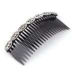 SJ Women's Hair Comb, White, HC-00604