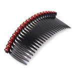 SJ Women's Hair Comb, Red, HC-00609