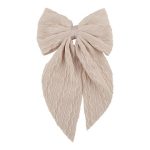 SJ Women's Hair Clip Bow, Beage, BW-00119