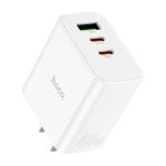 HOCO Pure Power Charger, 1 X USB-A 18W + 2 X USB-C 20W Ports, C126, White, US