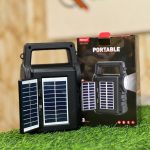 KTS 2295 (Mini Speaker) Solar Portable Rechargeable Wireless Bluetooth Speaker With FM Radio USB & SD Card Supported Super Loud Stereo Sound BT Speaker